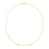 14k Two Tone Gold Love Necklace