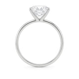 5 Carat Radiant Lab Grown IGI G/VS1 Diamond Solitaire Ring in 14K White Gold