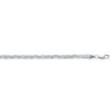 14k White Gold Braided Bracelet  (3.50 mm)
