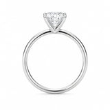 1 Carat Cushion Lab Grown IGI G/VS1 Diamond Solitaire Ring in 10K White Gold
