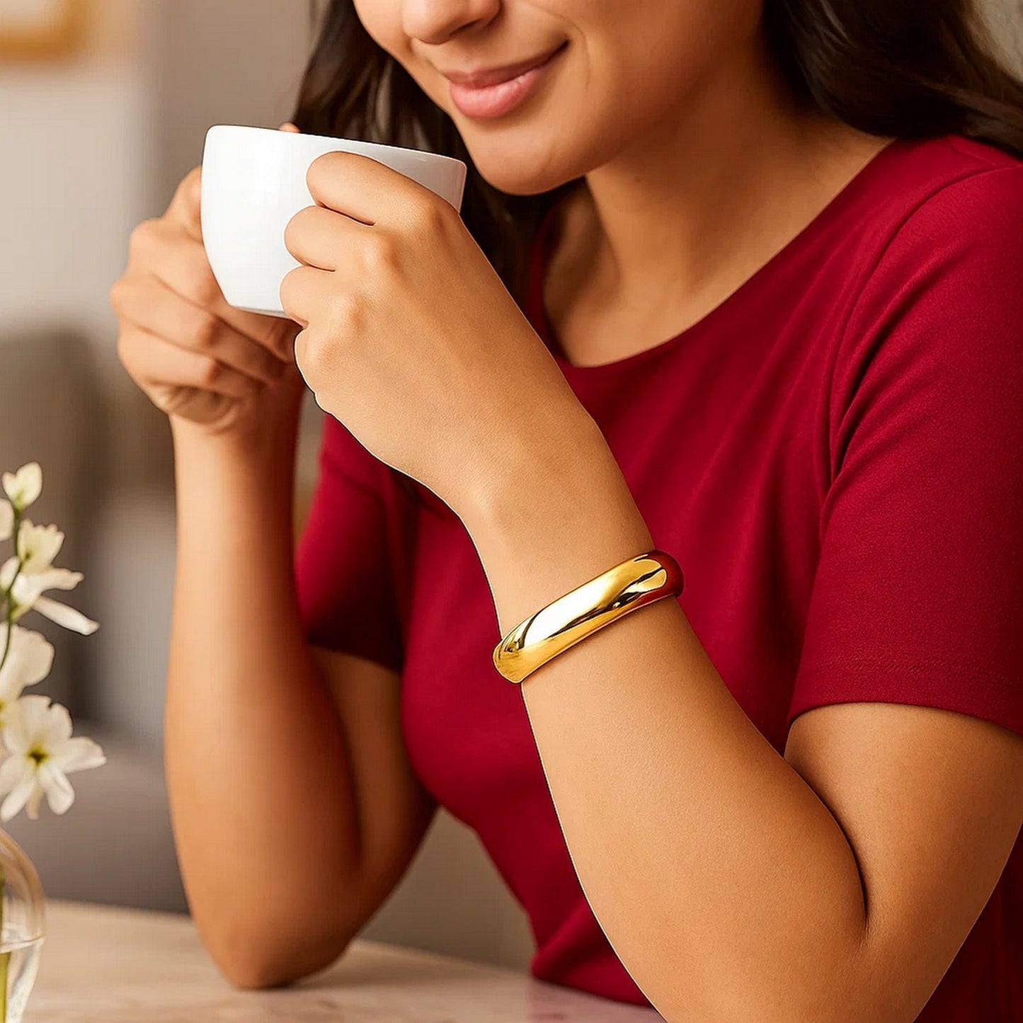 Classic Bangle in 14K Yellow Gold (13.50 mm)