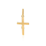 14K Two-Tone Gold Crucifix Motif Pendant