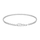 14k White Gold Rolo Bracelet  (2.50 mm)