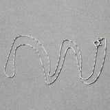 10k White Gold Classic Box Chain (0.45 mm)