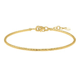 14K Yellow Gold Diamond Cut Stack Bangle Bracelet (1.80 mm)
