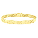 Nature Inspired Clover Bracelet in 14K Yellow Gold  (6.50 mm)