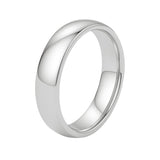 14k White Gold Comfort Fit Wedding Band(5.00 mm)