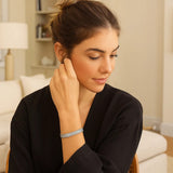 14k White Gold Glacier Bracelet (8.10 mm)