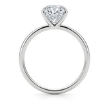 5 Carat Emerald Lab Grown IGI G/VS1 Diamond Solitaire Ring in 14K White Gold