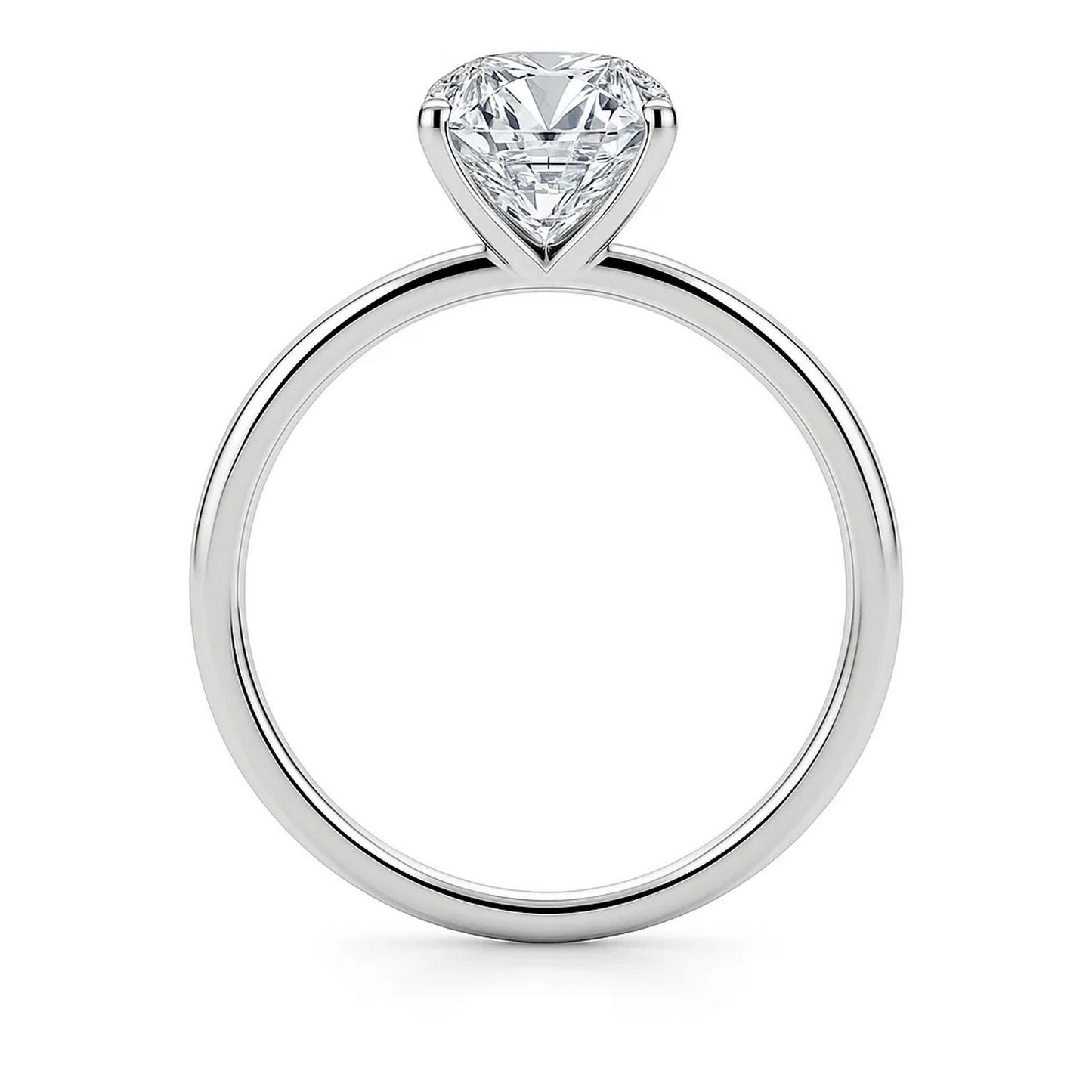 5 Carat Emerald Lab Grown IGI G/VS1 Diamond Solitaire Ring in 14K White Gold