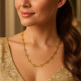 14K Yellow Gold Clover Link Necklace (7.00 mm)