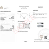 1.50Ct Princess Lab Grown IGI G/VS1 Diamond Ring in 14K Yellow Gold