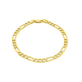 10k Yellow Gold Lite Figaro Bracelet (4.70 mm)