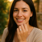 1 Carat Radiant Lab Grown IGI G/VS1 Diamond Solitaire Ring in 14K Yellow Gold