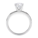 2 Carat Oval Lab Grown IGI G/VS1 Diamond Solitaire Ring in 10K White Gold