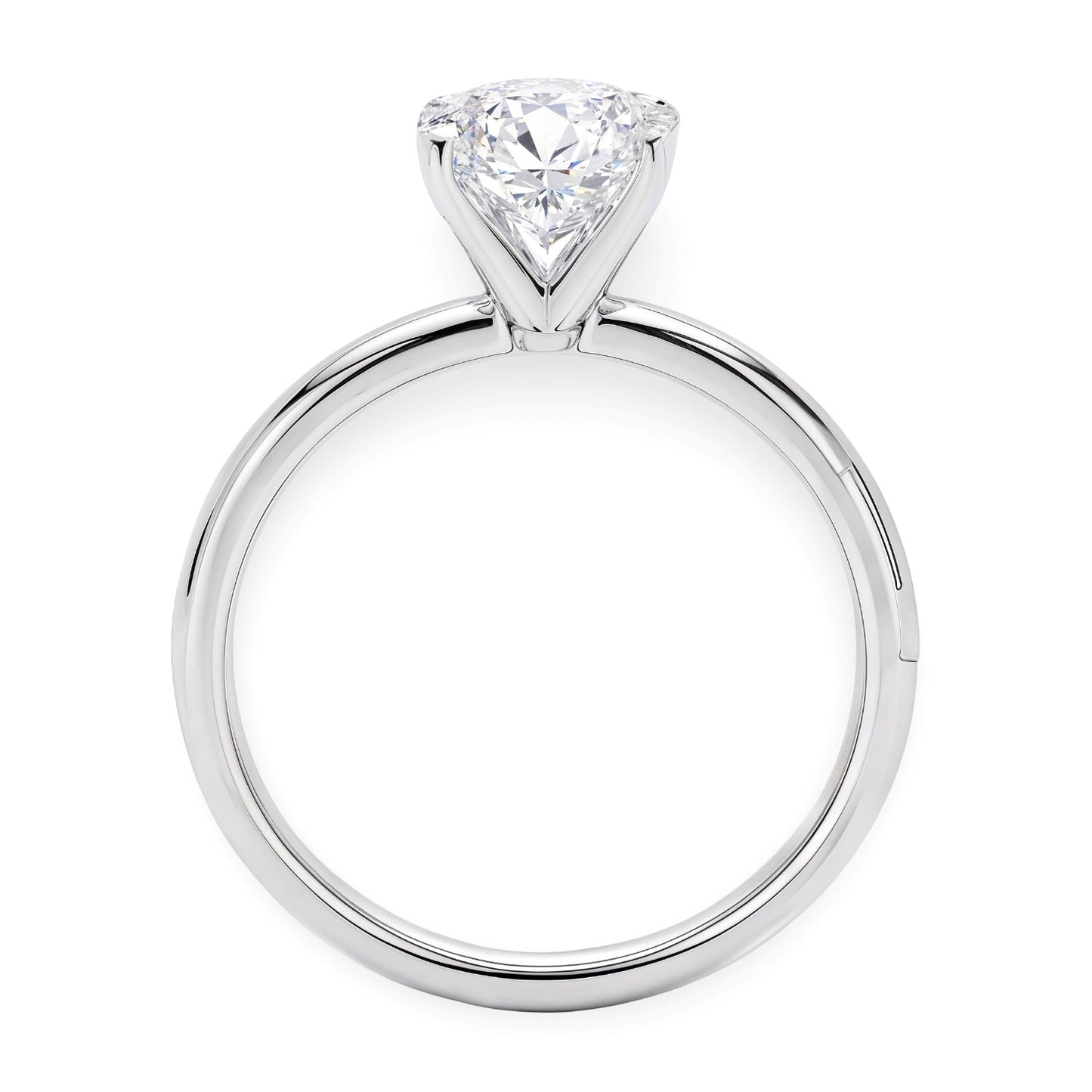 2 Carat Oval Lab Grown IGI G/VS1 Diamond Solitaire Ring in 10K White Gold