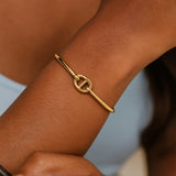 Single Mariner Link Bangle in 14K Yellow Gold (12.00 mm)