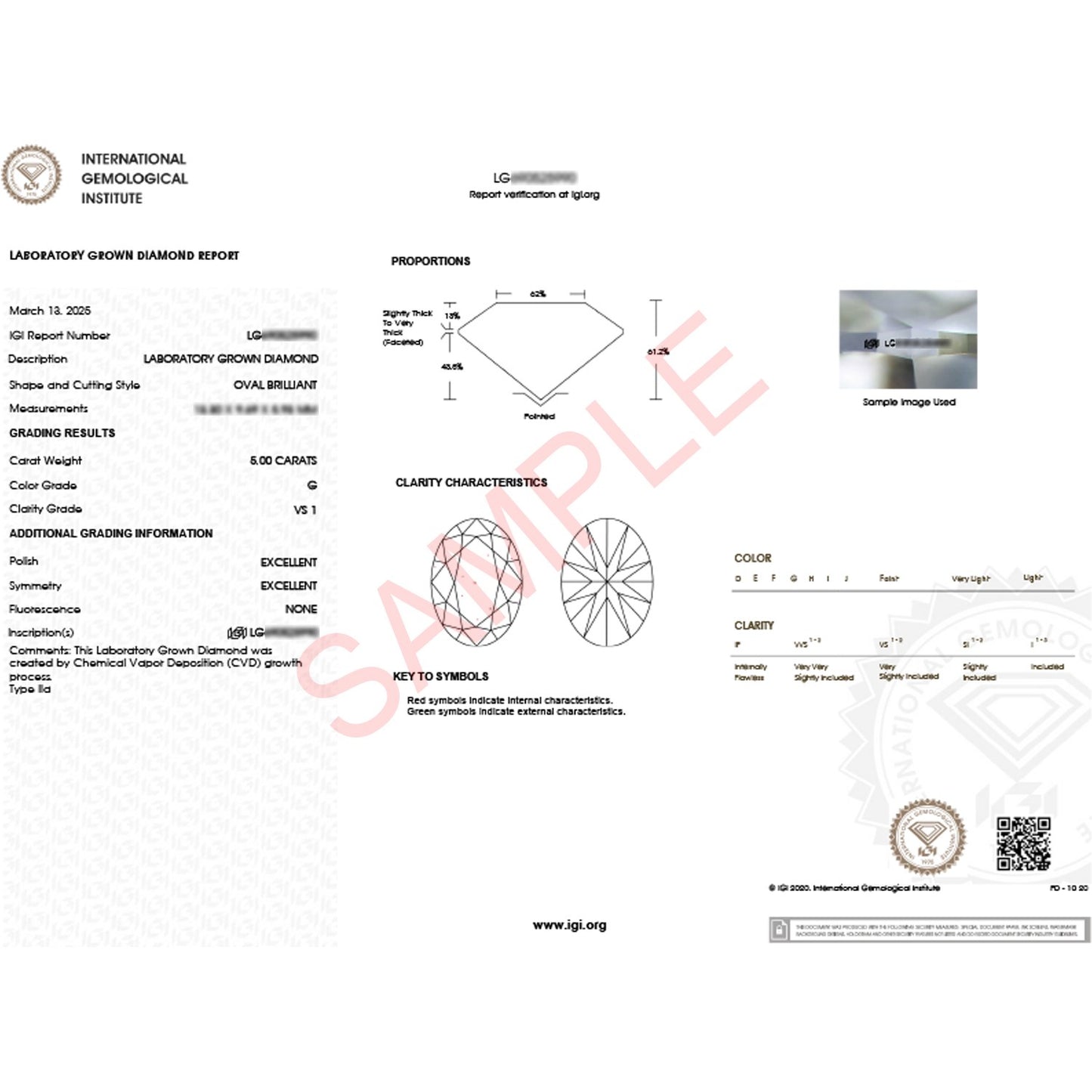 5 Carat Oval Lab Grown IGI G/VS1 Diamond Solitaire Ring in 14K Yellow Gold