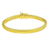 Tubogas Bracelet  in 14K Yellow Gold (5.00 mm)