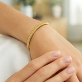 Tubogas Bracelet  in 14K Yellow Gold (5.00 mm)
