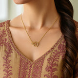 14k Yellow Gold Elephant Necklace