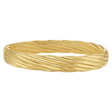 14K Yellow Gold Twist Bangle (10.00 mm)