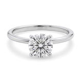 1 1/2 Carat Round Lab Grown IGI G/VS1 Diamond Solitaire Ring in Sterling Silver