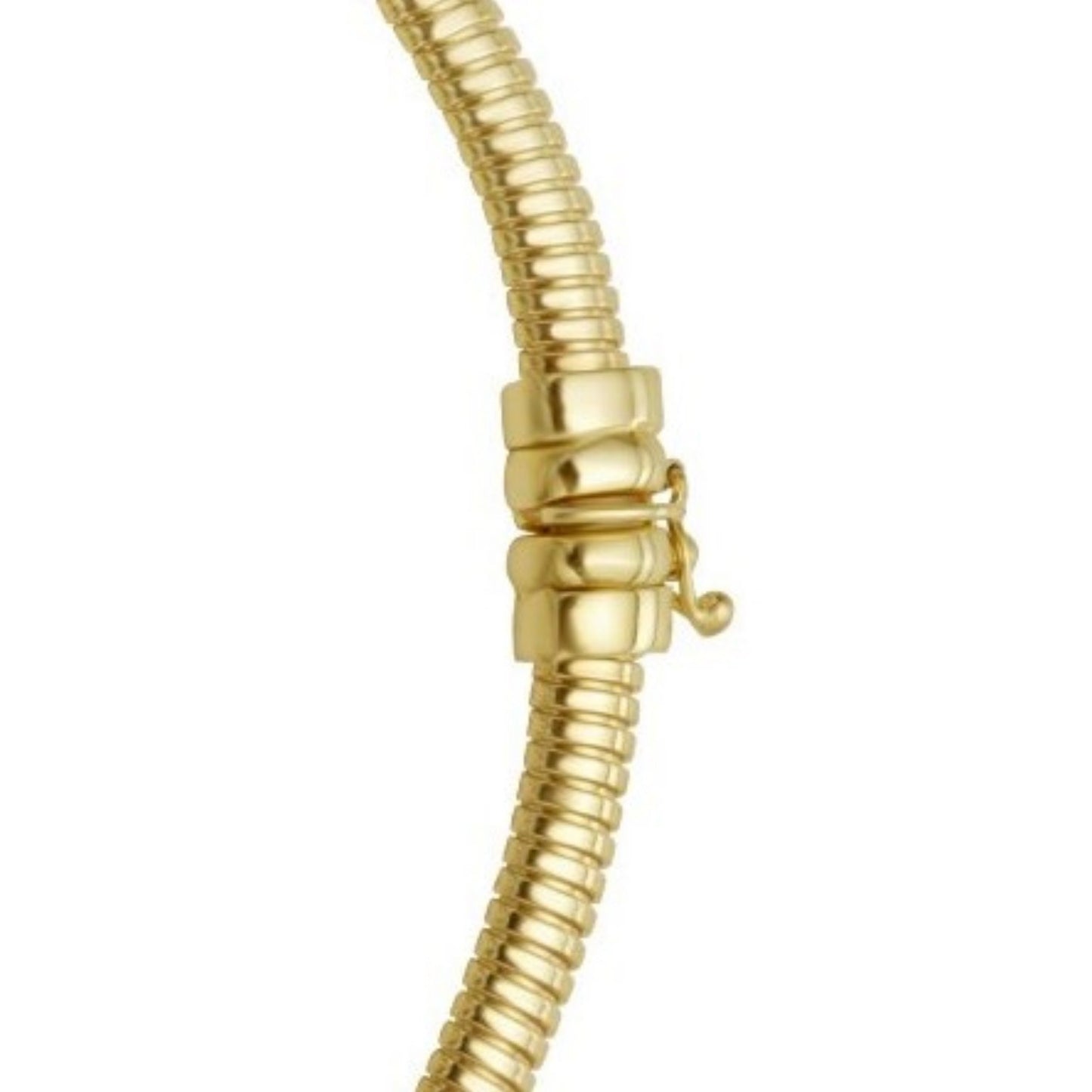 14K Yellow Gold Graduated Tubogas Necklace