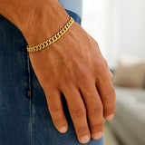 10k Yellow Gold Light Miami Cuban Bracelet (5.50 mm)