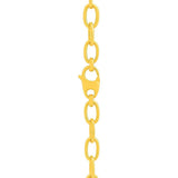 14k Yellow Gold Cable Chain Style Polished Necklace