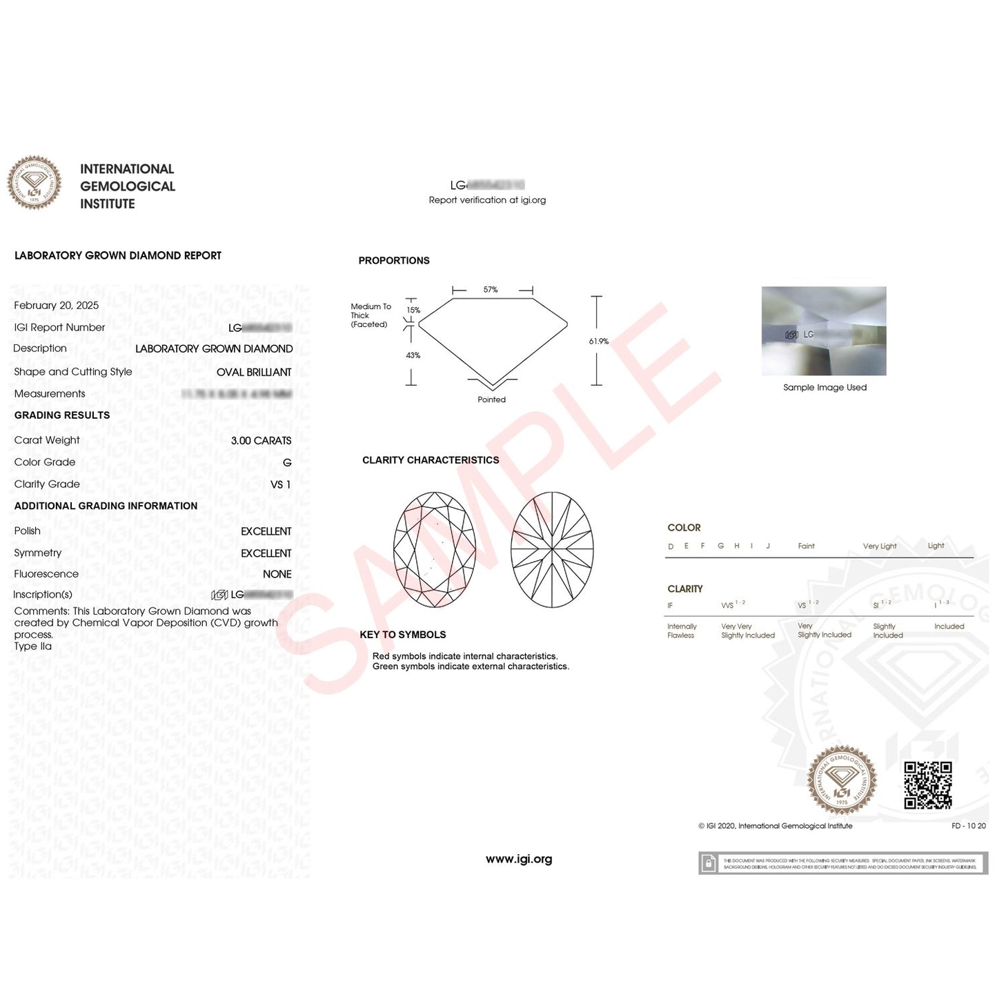 3 Carat Oval Lab Grown IGI G/VS1 Diamond Solitaire Ring in 14K Yellow Gold