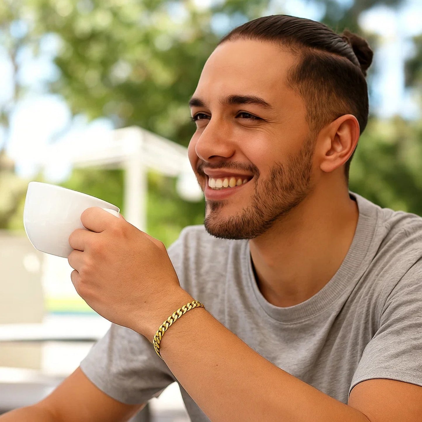 10k Yellow Gold Semi Solid Miami Cuban Bracelet (7.20 mm)