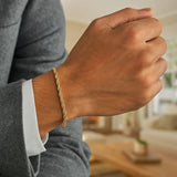 10k Yellow Gold Solid Diamond Cut Rope Bracelet (2.50 mm)