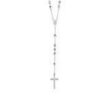 Rosary Chain and Large Bead Necklace in Sterling Silver