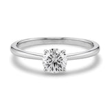 3/4 Carat Round Lab Grown IGI G/VS1 Diamond Solitaire Ring in 14K White Gold