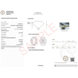 1 Carat Oval Lab Grown IGI G/VS1 Diamond Solitaire Ring in 14K White Gold