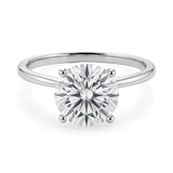 2 Carat Round Lab Grown IGI G/VS1 Diamond Solitaire Ring in 14K White Gold