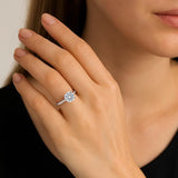 2 Carat Round Lab Grown IGI G/VS1 Diamond Solitaire Ring in 14K White Gold