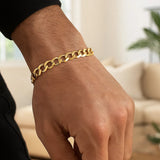 10k Yellow Gold Curb Bracelet (8.20 mm)