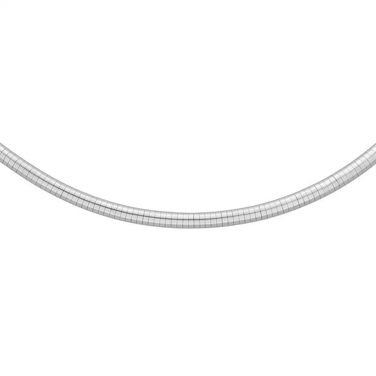 Sterling Silver Classic Omega Chain Necklace (6.0mm)