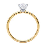 1 Carat Oval Lab Grown IGI G/VS1 Diamond Solitaire Ring in 10K Yellow Gold