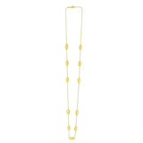 Elongated Hexagon Necklace in 14K Yellow Gold