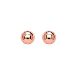 14k Rose Gold Ball Style Stud Earrings (3mm)