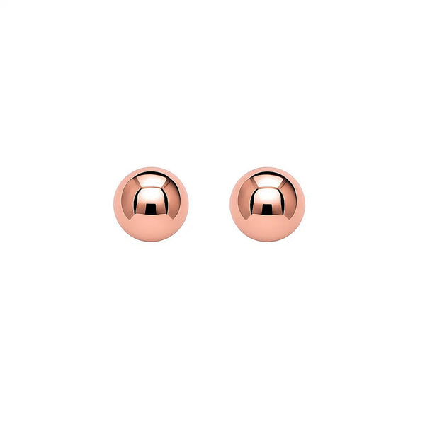 14k Rose Gold Ball Style Stud Earrings (3mm)