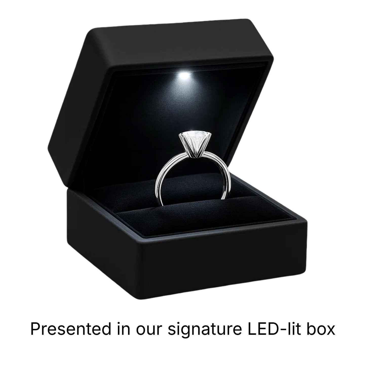 1 Carat Oval Lab Grown IGI G/VS1 Diamond Solitaire Ring in 10K White Gold