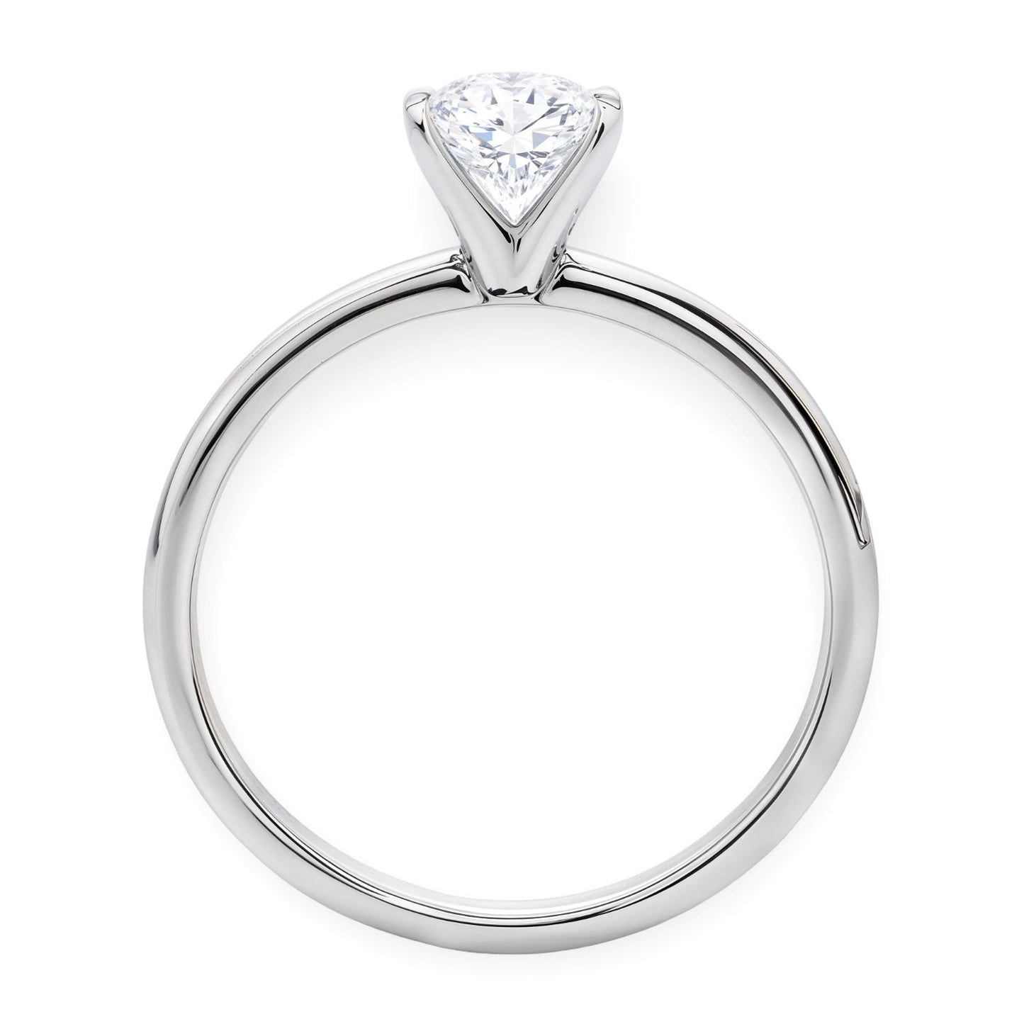 1 Carat Oval Lab Grown IGI G/VS1 Diamond Solitaire Ring in 10K White Gold