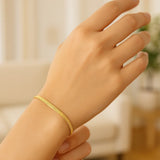 Imperial Herringbone Bracelet in 10k Yellow Gold  (2.80 mm)