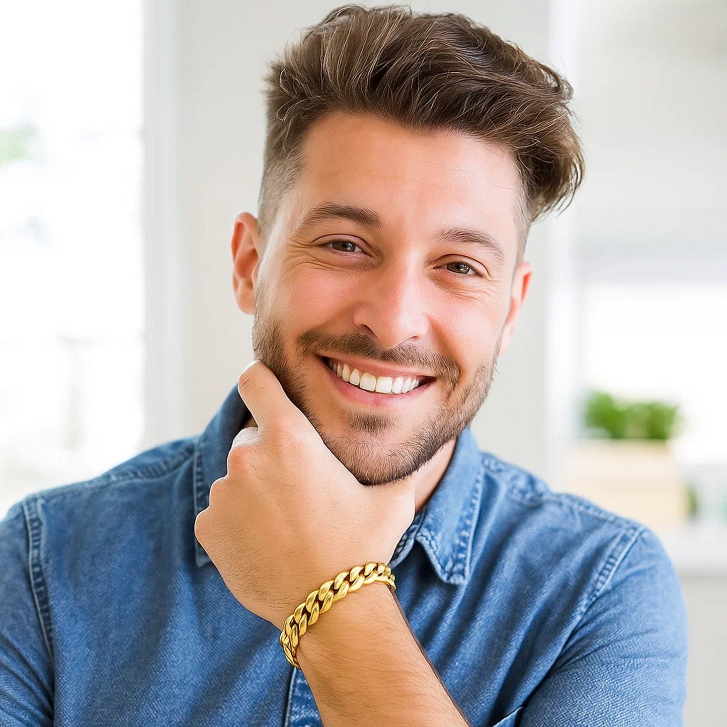 10k Yellow Gold Semi Solid Miami Cuban Bracelet (10.70 mm)