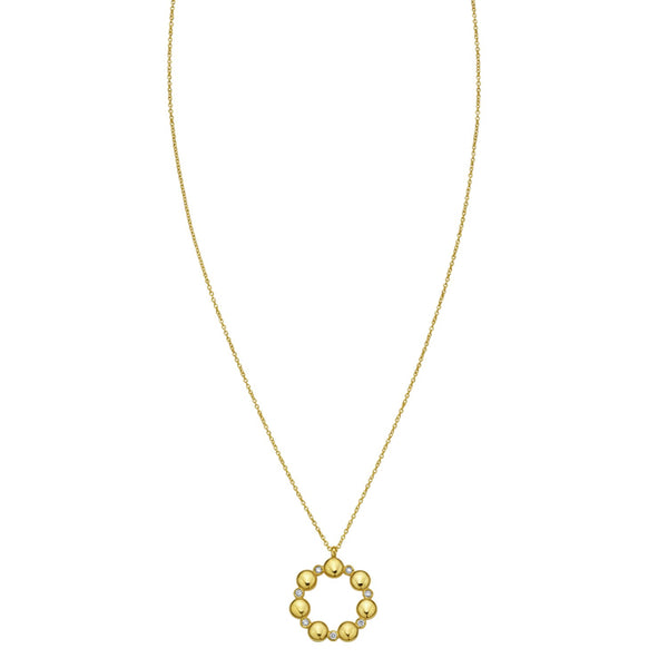 14K Yellow Gold Diamond Cut Cable Chain Necklace