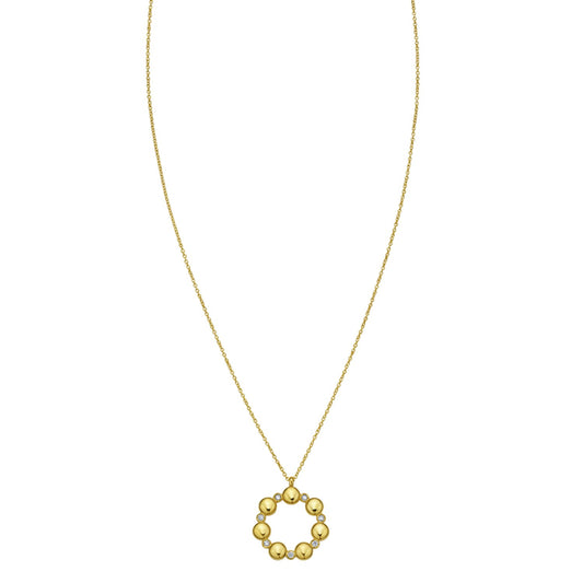 14K Yellow Gold Diamond Cut Cable Chain Necklace